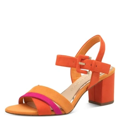 Afbeelding van Marco Tozzi Sandalen, Dames, Maat: 40, Carrot Textiel