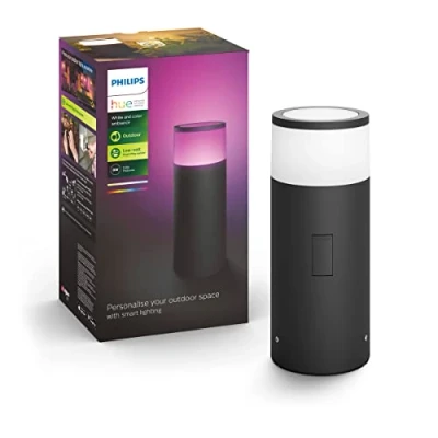 Afbeelding van Philips Hue Calla sokkellamp White and Color zwart laag uitbreiding