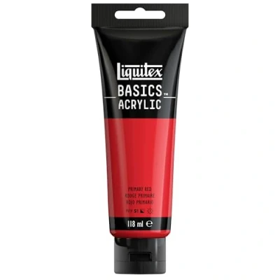 Image de Liquitex Acrylique Basics Tube 118 ml Rouge Primaire ROW