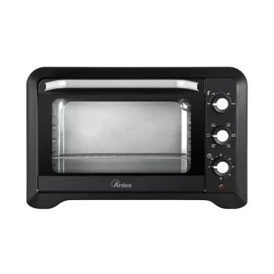 Afbeelding van ARDES Elektrische oven geventileerd inhoud 45 liter 6 functies koken timer dubbel glas met accessoires MAGNUS AR6245PB
