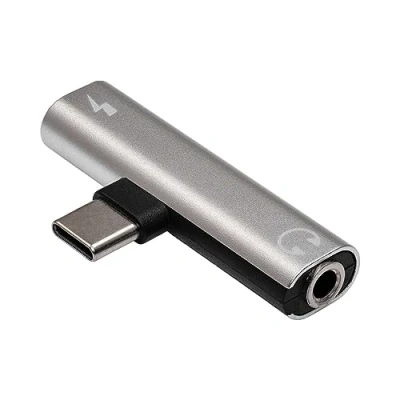 Afbeelding van AKYGA AK AD 71 USB type C naar C/3,5 mm jack hoofdtelefoonadapter voor Android, Hi Fi Audio DAC converter