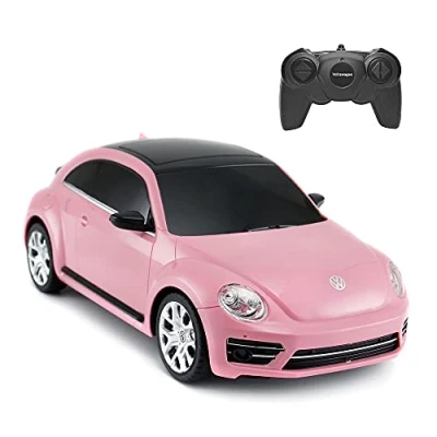 Afbeelding van RASTAR Rc Beetle Volkswagen Roze, Op afstandbestuurbare auto, 2.4 GHZ.auto schaal 1:24 Werklampen 2,4 Ghz Speelgoed Cadeau Voor Kinderen