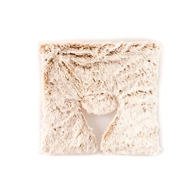 Afbeelding van Habibi Warmte/magnetron opwarm kussen nek/rug warmer creme wit 40 x 37 cm pittenzak