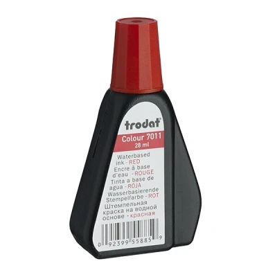 Image de trodat Encre pour tampon encreur &#039;7011&#039;, 28 ml, rouge