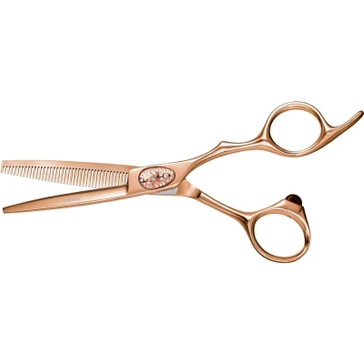 Afbeelding van E Kwip PLUS Primus Coupeschaar Pink Gold 5,5inch Haibu by Kapperskorting.com