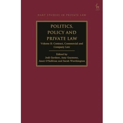 Afbeelding van Politics and Policy in Contract, Commercial Company Law