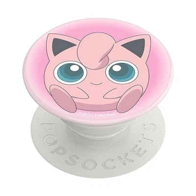 Afbeelding van PopSockets: PopGrip houder en handgreep voor smartphone tablet met verwisselbare top Pokémon Jigglypuff Ombre