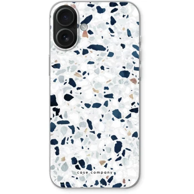 Afbeelding van Case Company® hoesje geschikt voor iPhone 16 Plus Terrazzo N1 Soft Cover Telefoonhoesje Bescherming aan alle Kanten en Schermrand