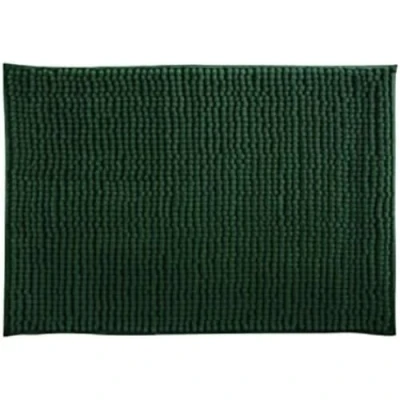 Image de Msv tapis de bain microfibre chenille 40x60cm vert foncé