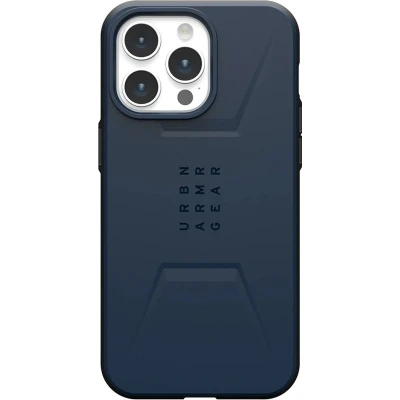 Afbeelding van Urban Armor Gear Civilian MagSafe Backcover Apple iPhone 15 Pro Max Blauw compatible