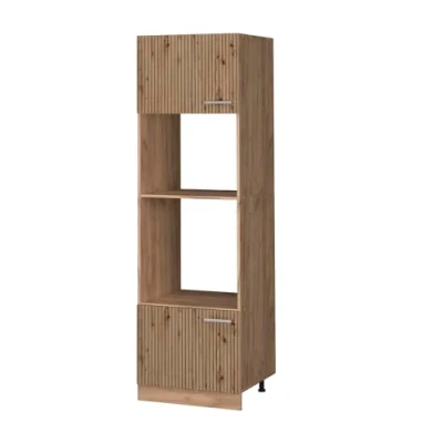 Afbeelding van Vicco Magnetronkast R Line, Artisanaal eiken/Krachtige eik goud, 60 cm