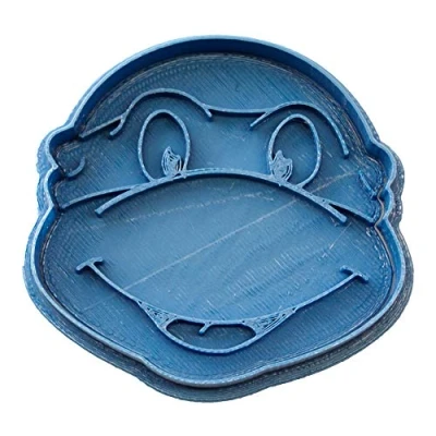 Afbeelding van Cuticuter Uitsteekvorm van kunststof, blauw Ninja schildpad, 8 x 7 1,5 cm