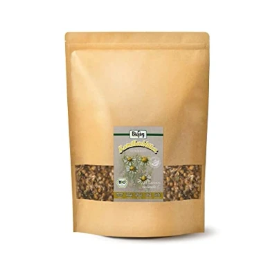 Image de Biojoy Fleurs de Camomille BIO (500 g), séchées et entières, idéales pour tisane (Matricaria chamomilla L.)