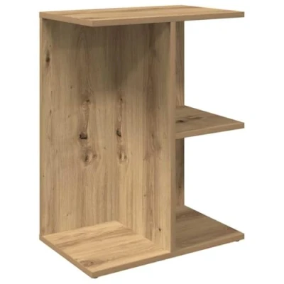 Afbeelding van vidaXL Nachtkastje 46,5x29x61 cm bewerkt hout artisanaal eikenkleurig