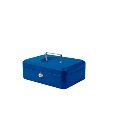 Afbeelding van Geldkist Pavo 250x180x90mm blauw