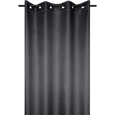 Afbeelding van Lovely Casa Verduisteringsgordijn Copenhagen gordijn met oogjes voor woonkamer of slaapkamer antraciet raamgordijn kleedkamer verduisterend en isolerend ideaal thuis, 140 x 260 cm