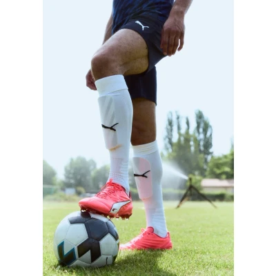 Afbeelding van Puma KING PRO FG/AG Voetbalschoenen met kunststof noppen, Heren, Maat: 47, Glowing red/white/red fire Textiel/ synthetisch