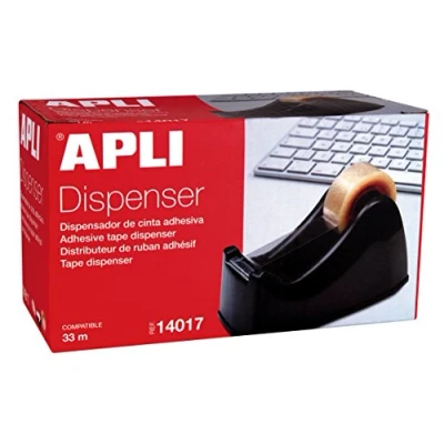 Afbeelding van Apli Toiletpapierhouder zwart plakband 33 m