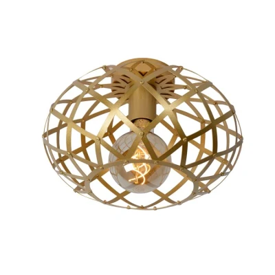 Afbeelding van Lucide WOLFRAM Plafonnière Ø 30 cm 1xE27 Mat Goud / Messing