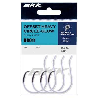 Afbeelding van BKK Glow Heavy Circle 9/0# Zeevis haken