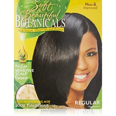 Afbeelding van Soft &amp; Beautiful Botanicals No Lye Sensitive Scalp Relaxer Regular