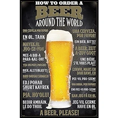 Afbeelding van Poster How to Order a Beer 61x91,5cm