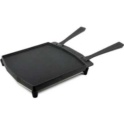Afbeelding van Ooni Dual Sided Grizzler Gietijzeren Pan met onderzetter