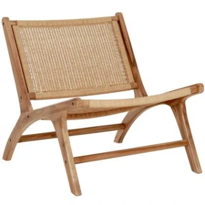 Afbeelding van MUST Living Lounge chair Lazy Loom Natural,69x65x76 cm, teakwood