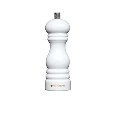 Afbeelding van MasterCraft Peper of zoutmolen met verwisselbare dop, 17 cm, wit