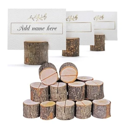 Afbeelding van The Twiddlers Kaarthouder 3,7 X 3,1 Cm Hout Bruin 50 Stuks