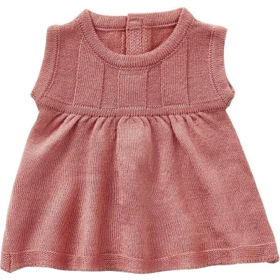 Afbeelding van By astrup poppenjurkje gebreid roze 45 cm