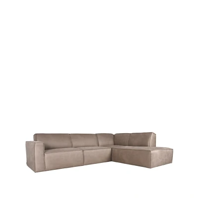 Afbeelding van LABEL51 Bank Kay Taupe Microfiber 2 Zits + Hoek
