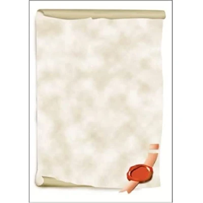 Afbeelding van Designpapier Sigel A4 185grs Oorkonderol pak 12 vel