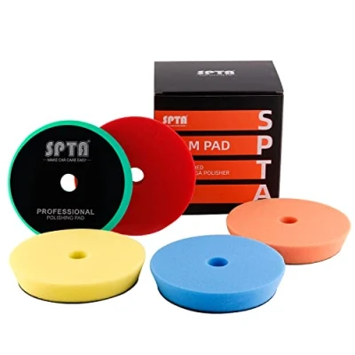 Afbeelding van SPTA polijstspons, 5 stuks, 150 mm, T Sharp polijstpad, set voor auto, polijstmachine FLPS6M5