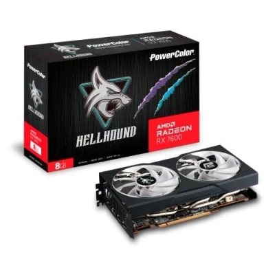Afbeelding van Powercolor AMD Radeon RX 7600 Videokaart Hellhound 8 GB GDDR6 RAM HDMI, DisplayPort FreeSync