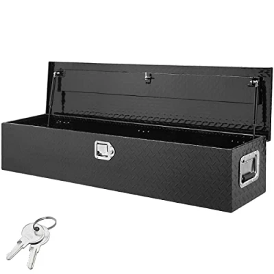 Image de VEVOR 48 &quot;x 15&quot; x 15 &quot;boîte à outils robuste en aluminium pour lit de camionnette