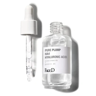 Afbeelding van Face D Pure Plump Serum met hyaluronzuur HA4 onmiddellijke verstevigende werking, 50 ml, kleurloos