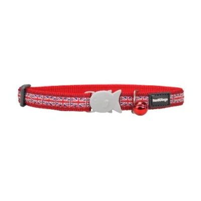 Afbeelding van Kattenhalsband Red Dingo Union Jack 20 32 Cm Rood