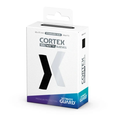 Afbeelding van Ultimate Guard Matte Cortex Sleeves: Black (100 stuks)