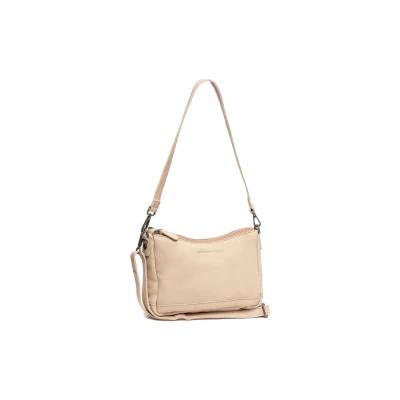Afbeelding van Leren Schoudertas Beige Irving