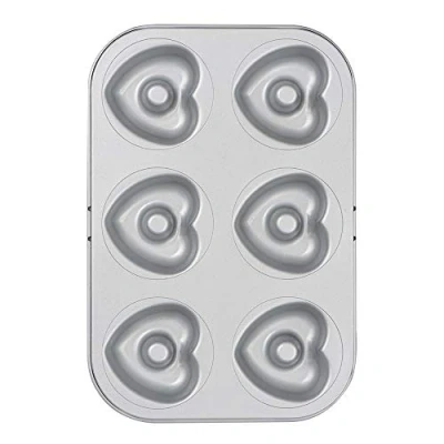 Afbeelding van Donut Hartjes Bakvorm 6 stuks