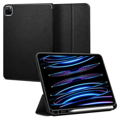 Afbeelding van Spigen Urban Fit kunstleer hoes voor iPad Pro 11 (2018 2020 2021) zwart