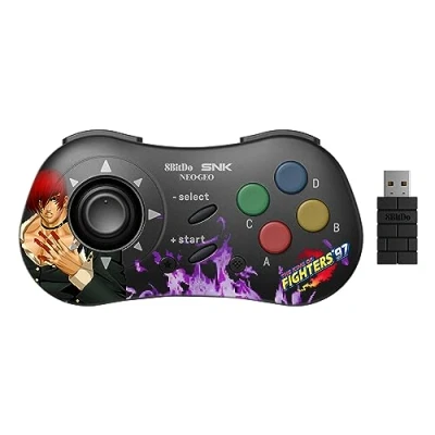 Afbeelding van 8Bitdo Manette Iori Yagami Bluetooth Style SNK Neo Geo CD Compatible PC Windows, Android &amp; Mini