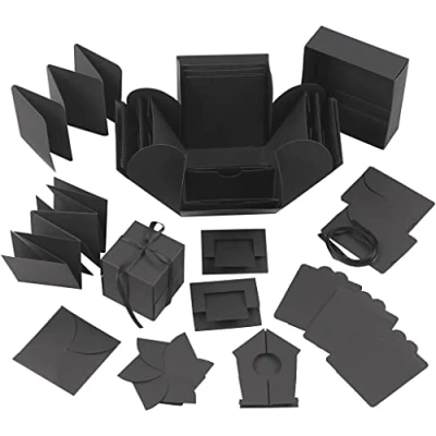 Afbeelding van Explosion box Creotime 12x12x12cm zwart