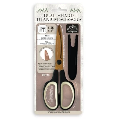 Afbeelding van Stamperia Create Happiness Dual Sharp Titanium Scissors 6.8 Inch (KRT18)