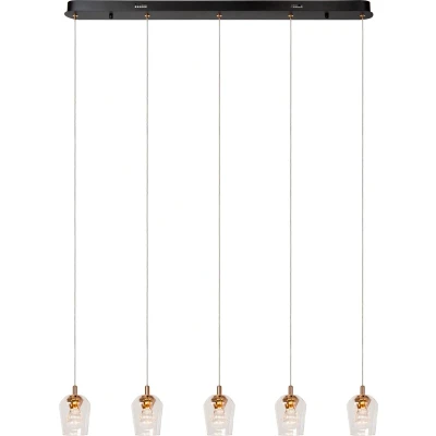 Afbeelding van Lucide BERLIANE Hanglamp LED Dimb. 5x4W 2700K Transparant