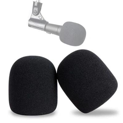 Afbeelding van YOUSHARES Shure SM58 set van 2 schuimrubberen microfoonhoezen popfilter voor dynamische spraakmicrofoon ter vermindering windgeluiden