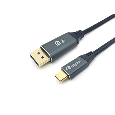 Afbeelding van Equip 133421 USB C naar DisplayPort Premium kabel, M/M, 1,0 m, 8 K/60 Hz
