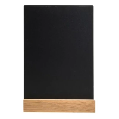Afbeelding van Exacompta 85240D 20x Porte menu ardoise sur pied bois A5