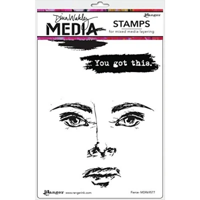 Afbeelding van Ranger Dina Wakley MEdia Cling Stamps Fierce (MDR69577)